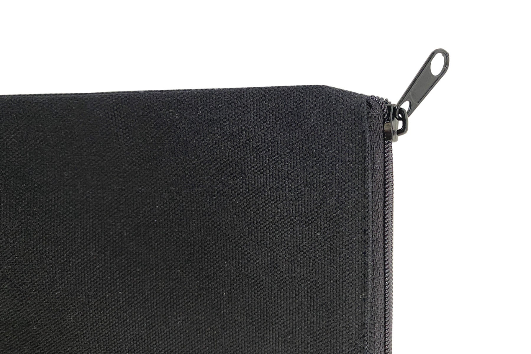 6 Pack Black Zipper Pouch 100 Cotton Canvas Blank Bulk Etsy Sweden