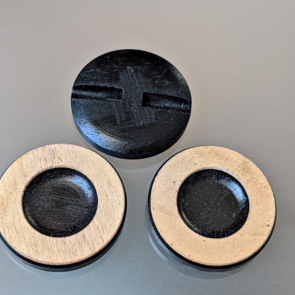 noble wooden buttons - 3 variants - Buttons