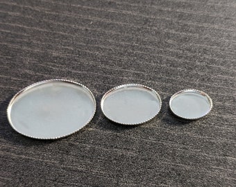 Blanks for stone frames - Cabochon oval - 3 sizes to choose from