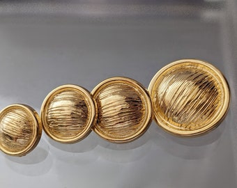 7x elegant buttons - "Gold / Pattern" - 4 sizes to choose from - metal - Larp - buttons
