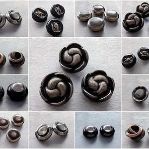 Selection of great vintage buttons - Larp - costume, antique buttons