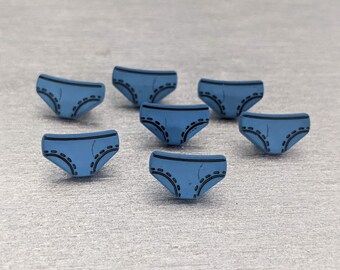 9x sweet plastic buttons slip underpants blue 12 mm children's buttons buttons