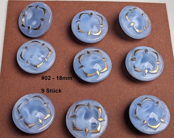 Special glass buttons to choose from - vintage - partly hand-painted