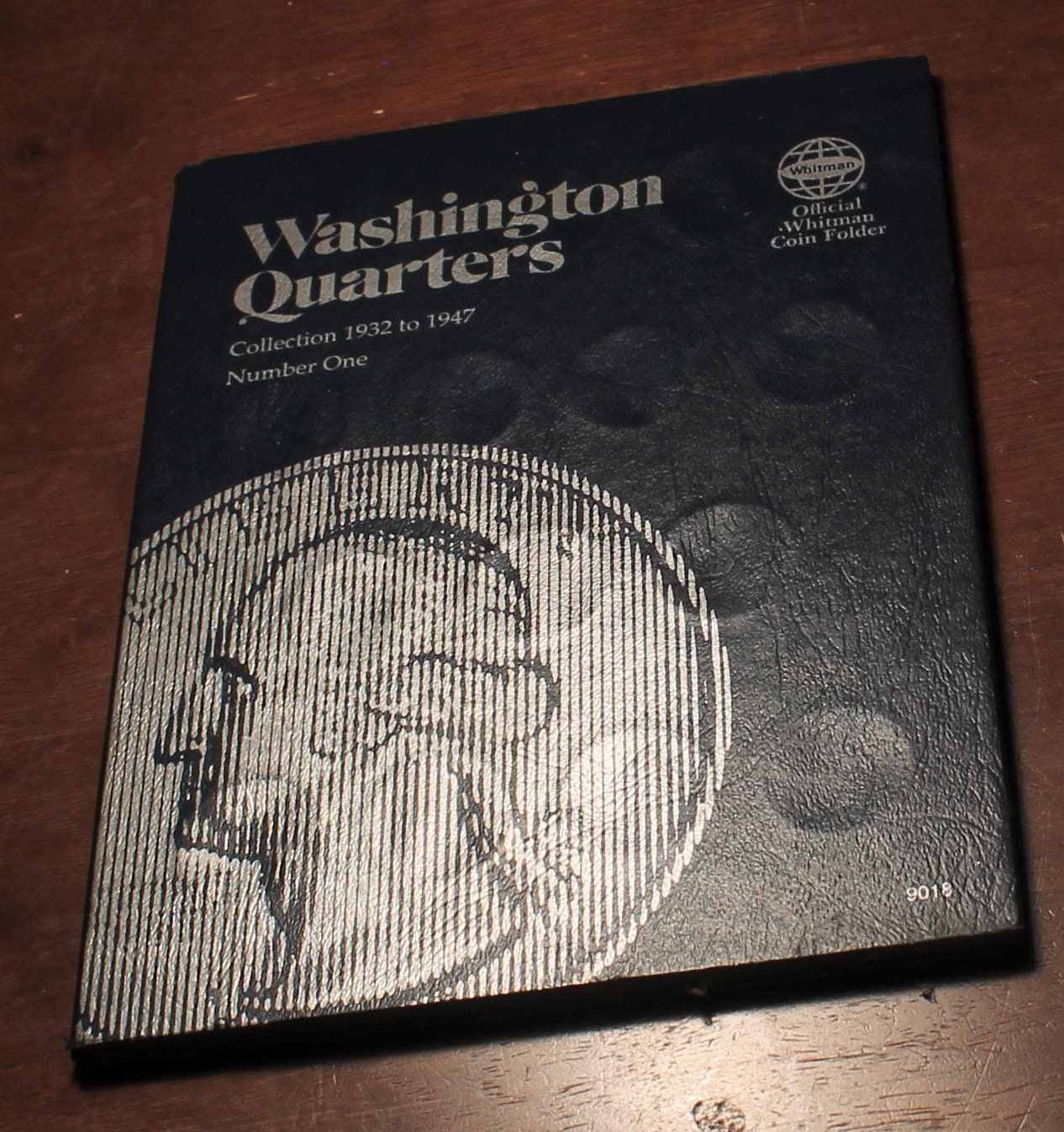 WHITMAN US COIN BOOK # 1 WASHINGTON HEAD QUARTERS 1932 to 1945 folder 9018  v2