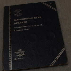 Whitman Folder Washington Head Quarter Collection 1946 to 1959 No. 9031 Coins Not Included Lot E12A