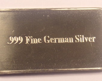 One Troy Ounce German Silver Buffalo Collector Bar - Etsy