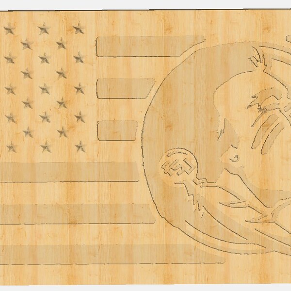 Florida State Flag Template CNC .c2d Downloadable File