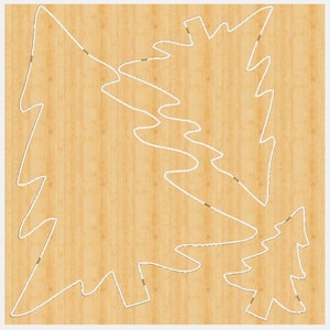 Christmas Decor Christmas Trees CNC Template CNC Cut File .c2d Downloadable File 3 size For Carbide Create File ONly Works in Carbide Create