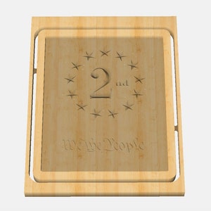 2nd Amendment, We The People Catchall Tray, CNC Template, .c2d Downloadable File, Carbide Create Cut File