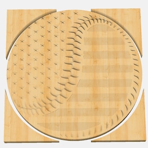 Baseball Flag Template CNC .c2d Downloadable File