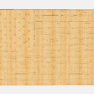 Distressed Worn American Flag Template CNC .c2d Downloadable Cut File for Carbide Create