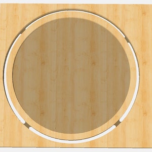 Catchall Tray Round Template CNC .c2d Downloadable File