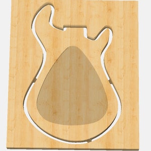 Gitarrenablage, Valet Tray, Catchall Template CNC .c2d Herunterladbare Datei