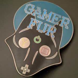 Gamer Fur Pin