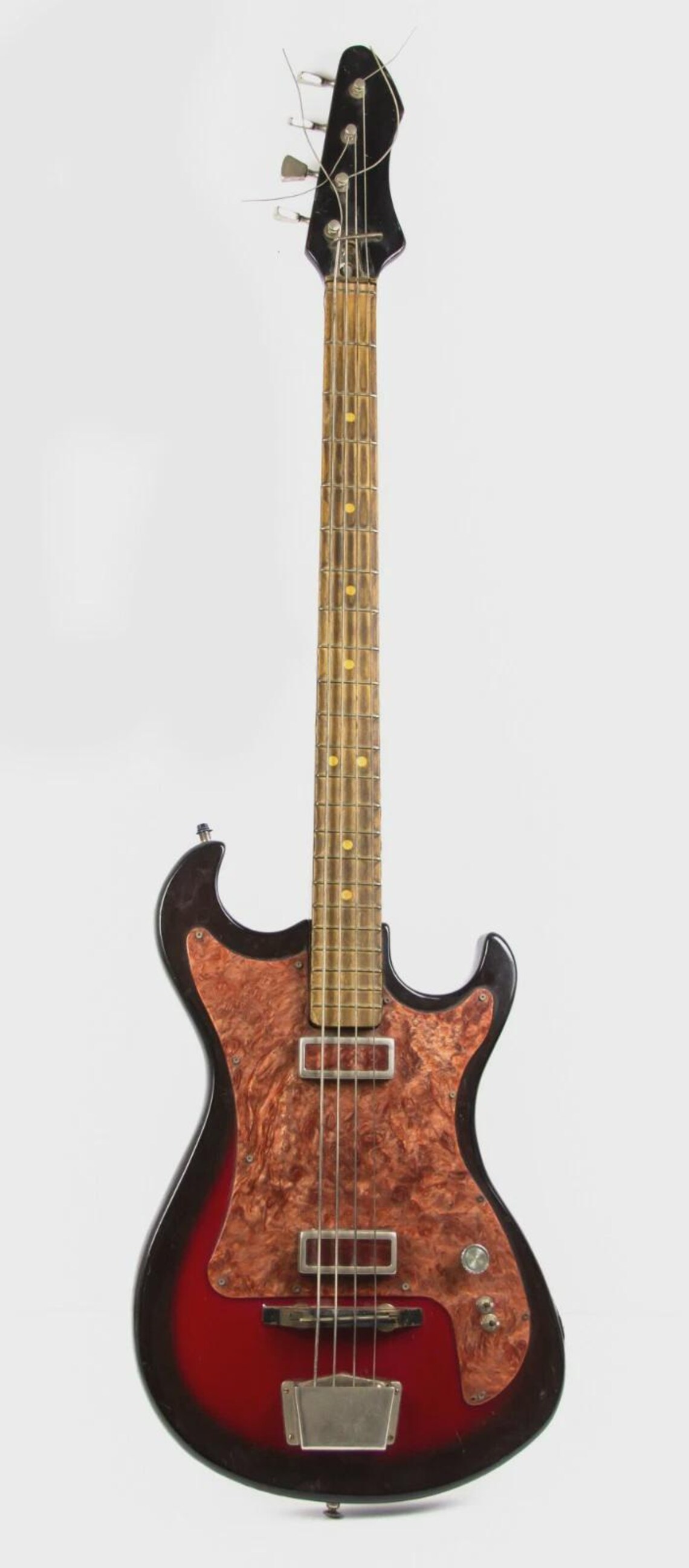 Vintage Soviet Ural Electric Bass Guitar USSR Retro Instrument, foto 2 di 5