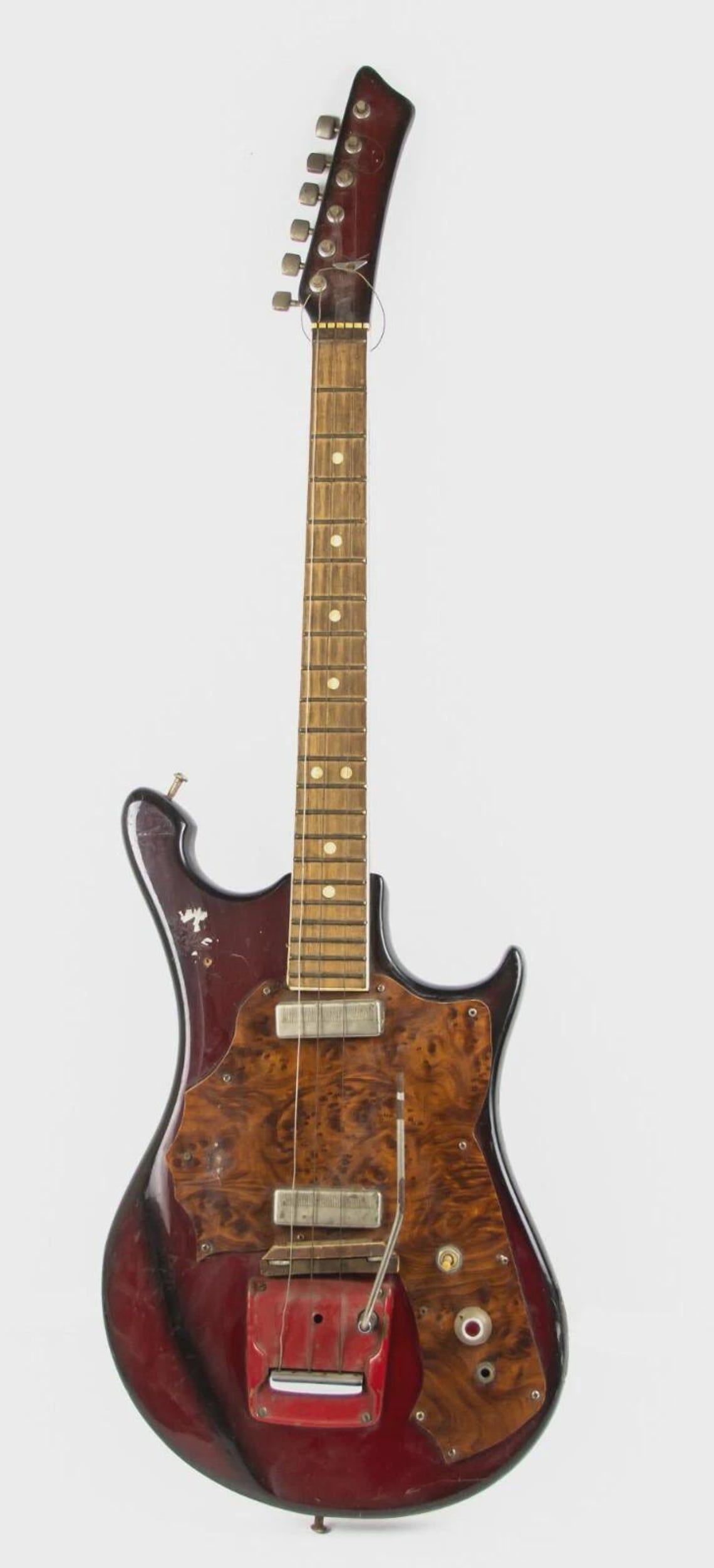 Vintage Soviet Ural Electric Guitar USSR 6 String 1980s Retro, foto 2 di 5