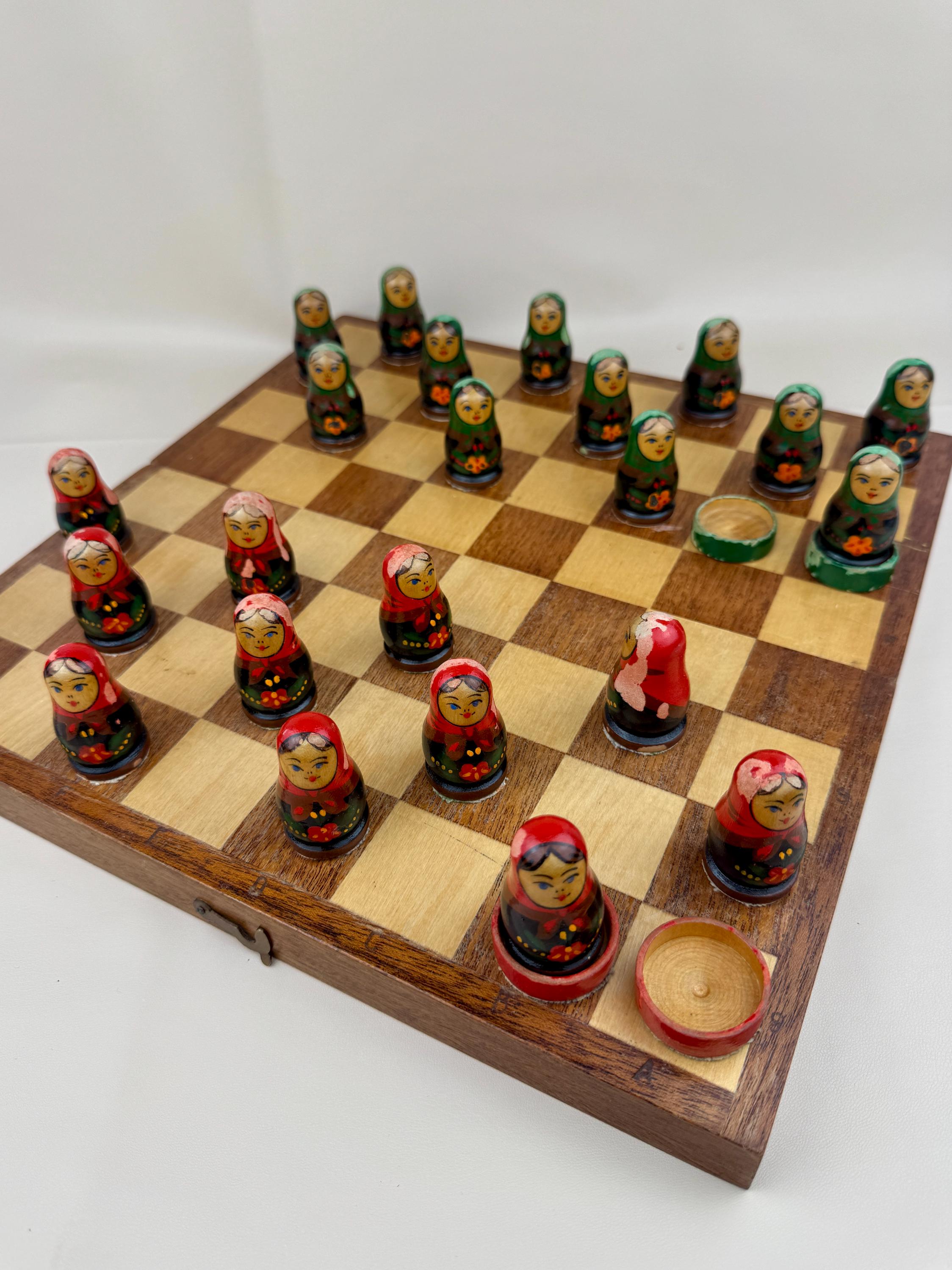 Nesting doll chess set - Etsy 日本