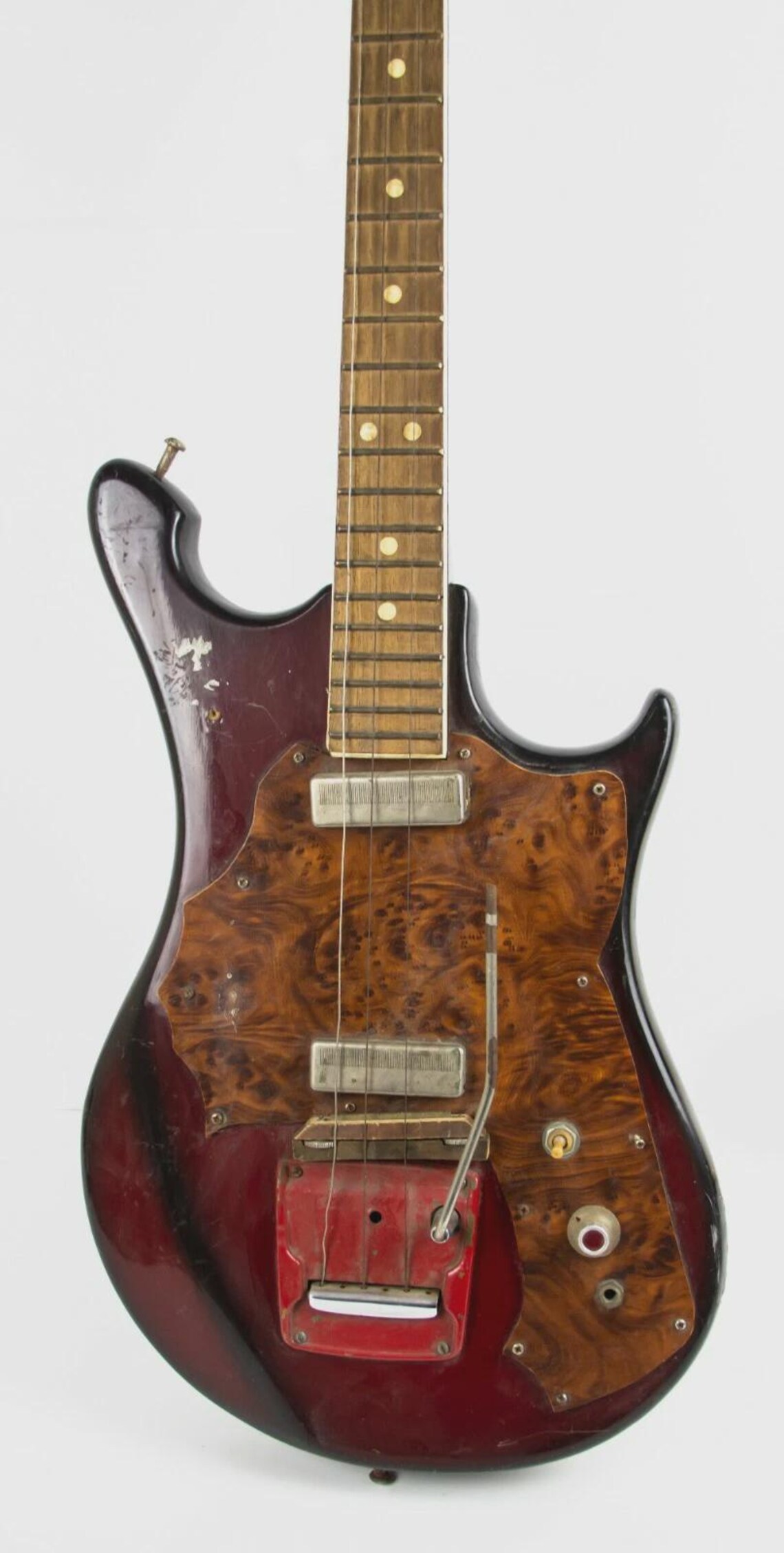 Vintage Soviet Ural Electric Guitar USSR 6 String 1980s Retro, foto 4 di 5