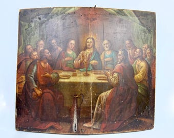 Art, the Last Supper, Leonardo Davinci, Bruno Zetti, Lithograph