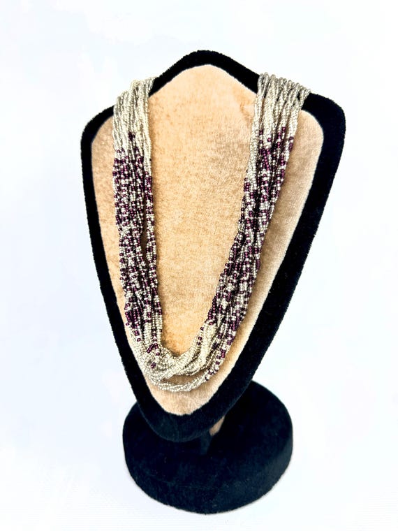 Soviet Vintage Beaded Necklace 1980s USSR Women's Jewelry - Etsy