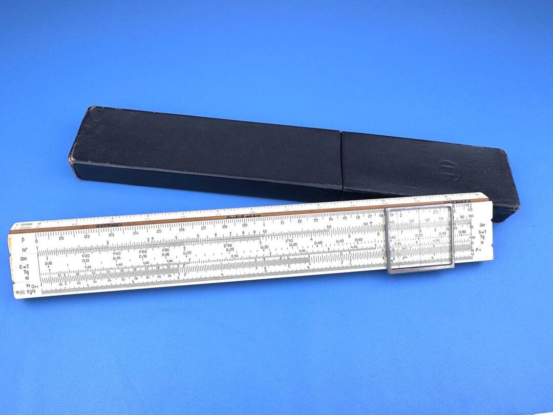 Vintage Soviet Logarithmic Engineer Student Slide Rule Ruler - Etsy