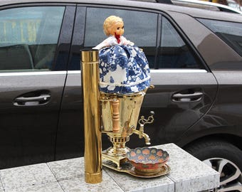 ヴィンテージの伝統的なロシアの電気ティーケトルサモワール - Etsy 日本