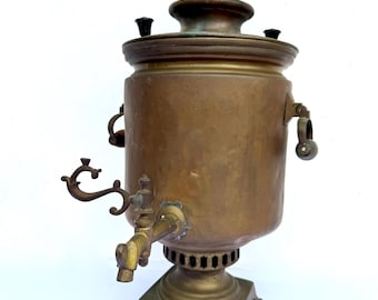 Vintage Soviet Samovar Made in 1967, Electric USSR Heater, Retro