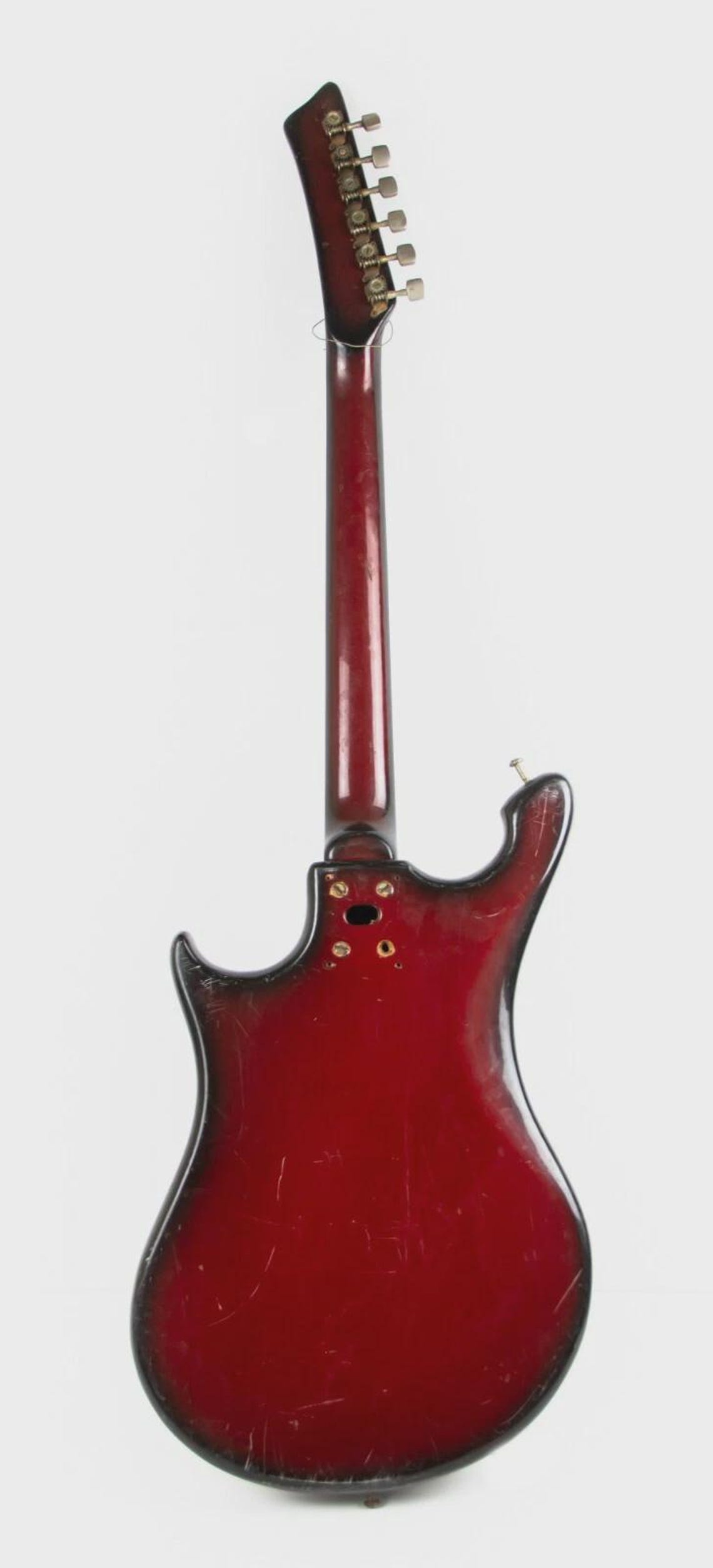 Vintage Soviet Ural Electric Guitar USSR 6 String 1980s Retro, foto 3 di 5