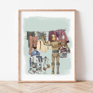 SPAWARS Laundry Art, This Is Not the Chore You're Looking For, Laundry Room Decor, Laundry Room Art Print