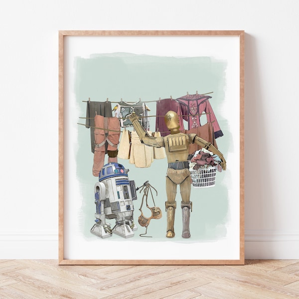 SPAWARS Laundry Art, This Is Not the Chore You're Looking For, Laundry Room Decor, Laundry Room Art Print