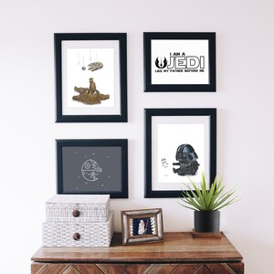 Baby Chewbacca Star Wars Nursery Art Print image 4