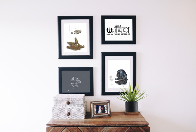 Baby Chewbacca Star Wars Nursery Art Print image 4