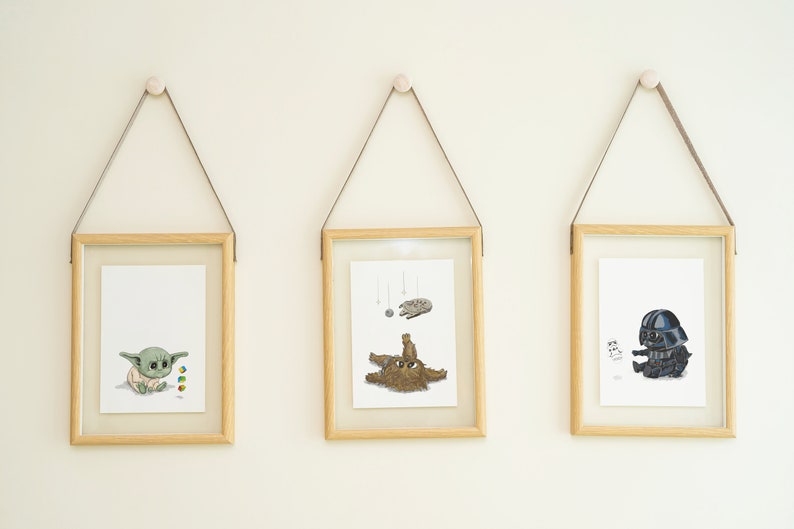 Baby Chewbacca Star Wars Nursery Art Print image 6