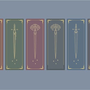 8 Dust Jackets Matching Throne of Glass Bookmarks