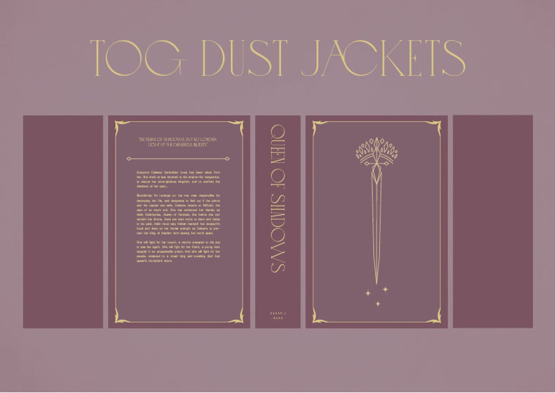 Throne of Glass Dust Jackets TOGQOS Etsy