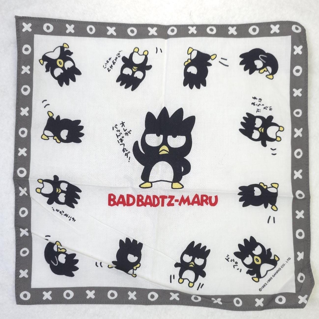 Vintage 1993/1996 Sanrio Bad Badtz-maru Handkerchief - Japan