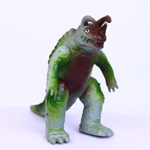Vintage 1983 Neronga Ultraman Kaiju Figure - Bandai Japan Soft Vinyl Toy
