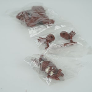 Hyper Gozilla 2001 Baragon 1965 4&quot; Rubber Candy Toy Mini Figure Bandai