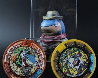 Indiana jaws YoKai Watch Big Friend Custom Repaint Figure with 2 Treasure Medals