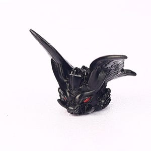 Vintage Battra Larva Finger Puppet 1994 Bandai Japan, Godzilla vs Mothra mjuk vinylfigur, Kaiju samlarobjekt