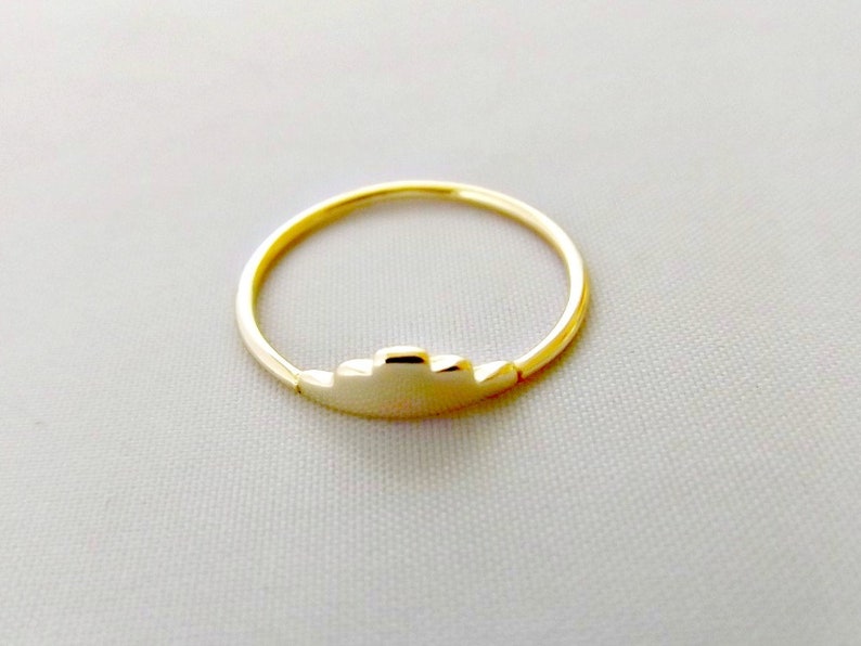K11049 silver ring pyramid ring geometry ring minimalist ring gold ring rings for women minimalist jewelry delicate ring