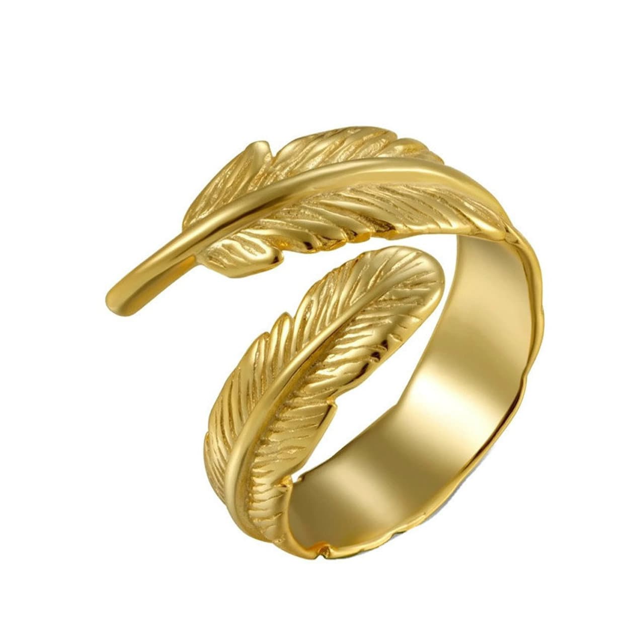 Feather ring rings for women gold feather ring gold Etsy