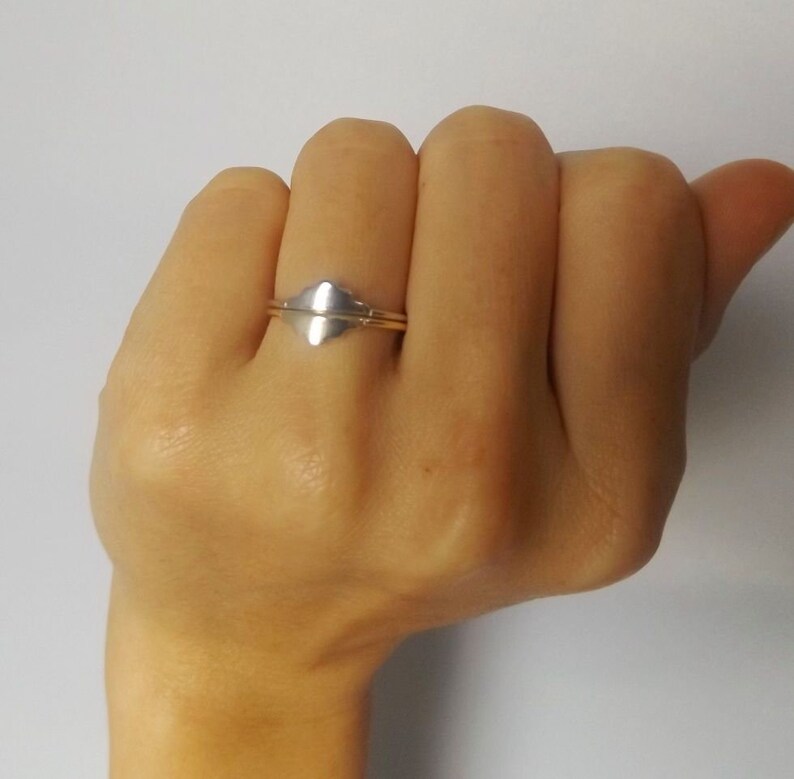 K11049 silver ring pyramid ring geometry ring minimalist ring gold ring rings for women minimalist jewelry delicate ring