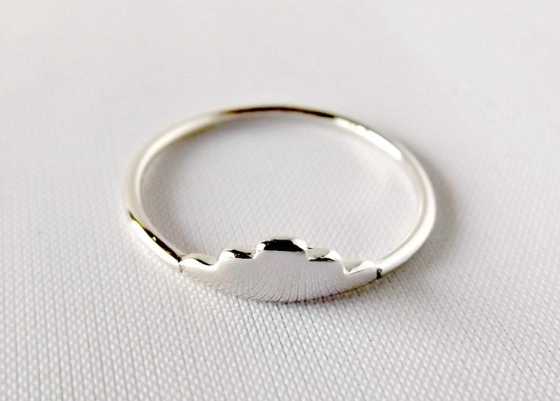 K11049 silver ring pyramid ring geometry ring minimalist ring gold ring rings for women minimalist jewelry delicate ring