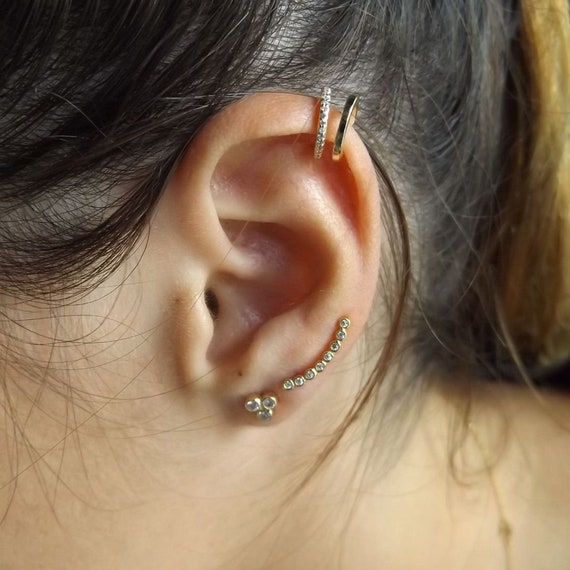 Ear climber earrings earrings for women ear crawlers ear | Etsy