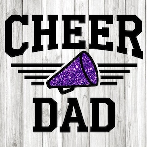 Cheer Dad Svg Purple Png, Cheer Dad Png Purple Png, Cheer Dad Sublimation Png, Football Basketball Soccer Cheer Dad Shirt Iron On Png