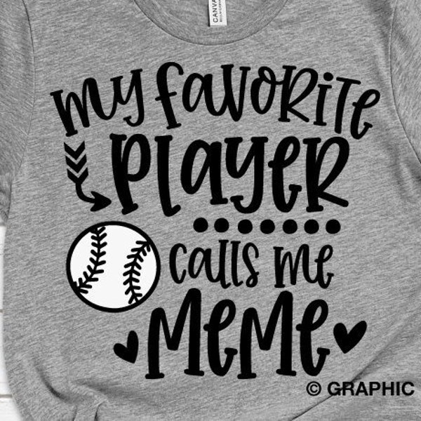 Baseball Meme Svg, My Favorite Player Calls Me Meme Svg, Fun Gift For Meme Svg, Baseball Meme Png, Baseball Meme Shirt Iron On Png