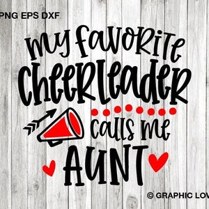 Cheerleader Tante SVG - Cheer Tante - Meine Lieblings-Cheerleaderin nennt mich Tante SVG