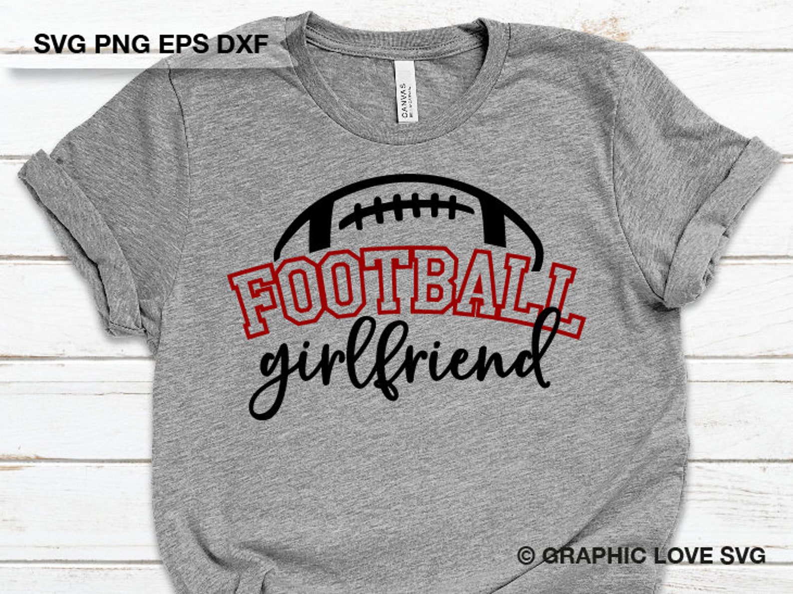Football Girlfriend Shirt Svg Sports Girlfriend Svg Football Etsy