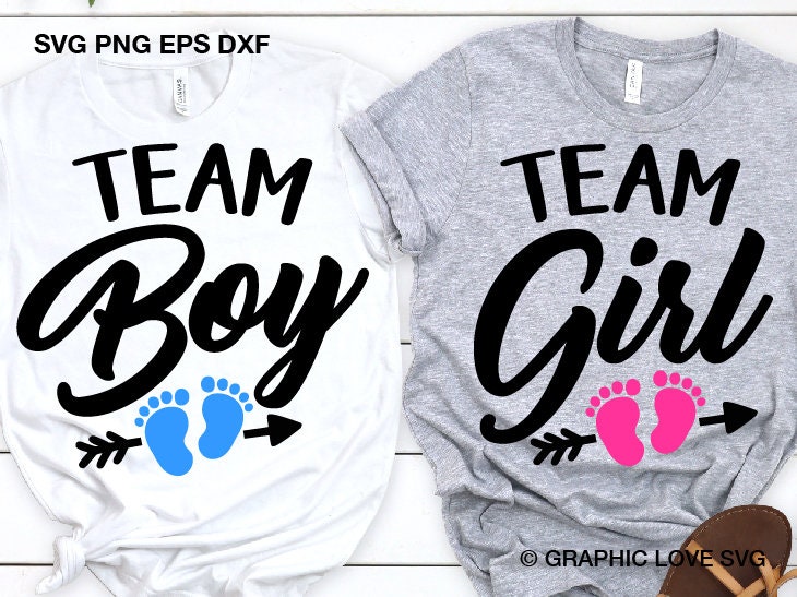 Download Team Boy Svg Team Girl Svg Pink Or Blue Svg Footprint Boy Etsy